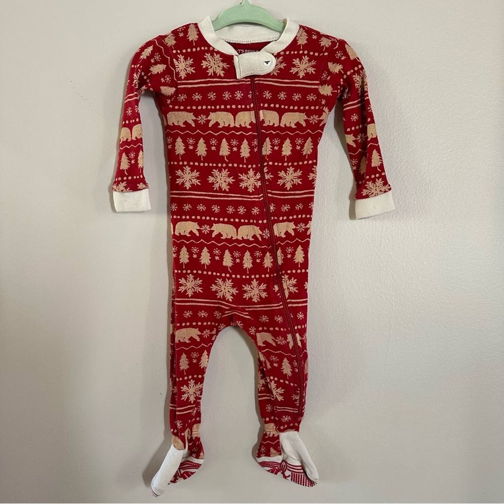 Burts Bees Baby Holiday Footie Pajamas 3-6mo